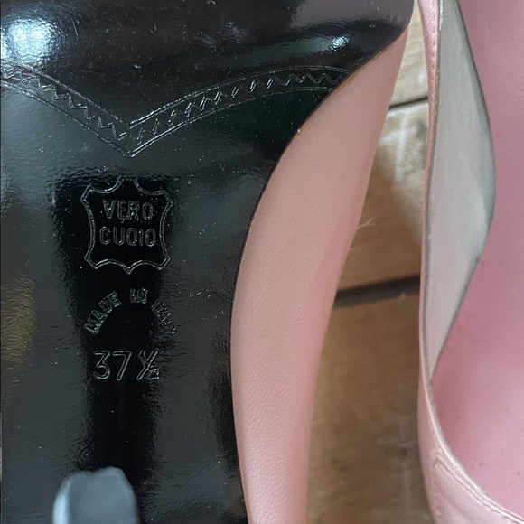 Vintage Enzo Angiolini Enzo 2  Pink Heels with Bow Detail very vintage - Picture 6 of 12